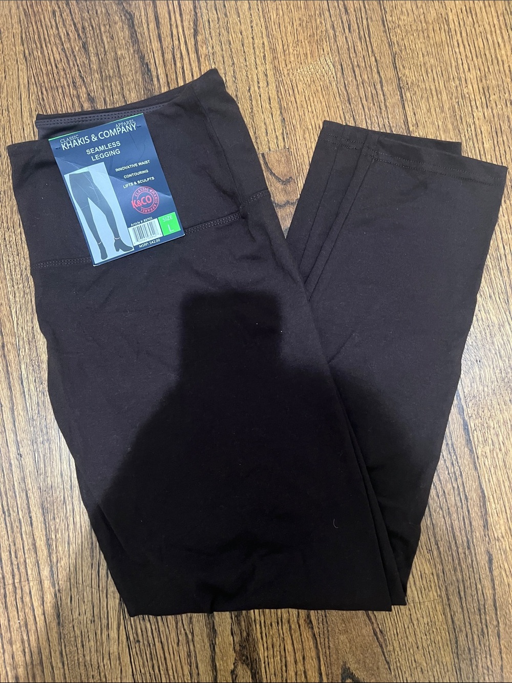 K & Co brown tummy control leggings women’s